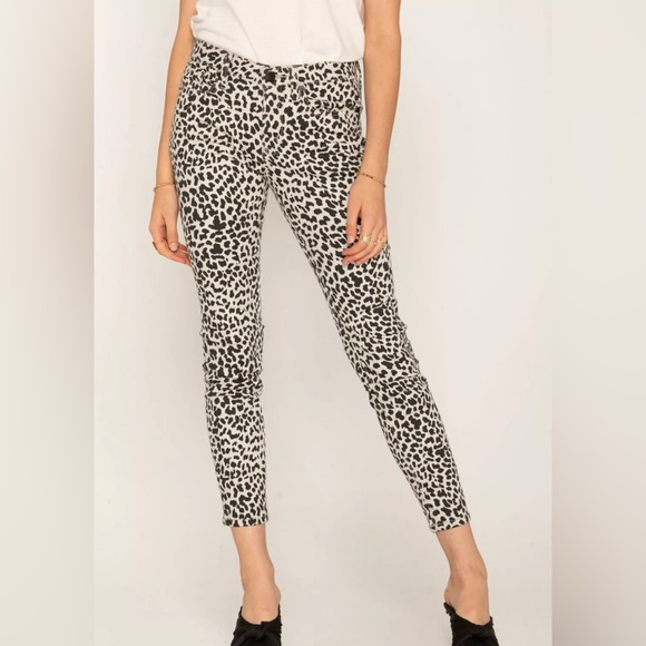 Denim - Miss Me "WILD LIFE ANKLE SKINNY JEAN" Mid-Rise LEOPARD SKINNY JEANS size 29